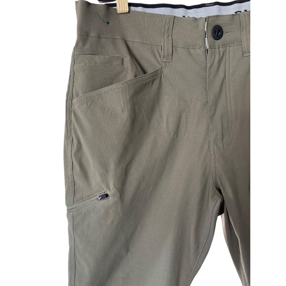 Orvis Mens‎ Tech Pants 32 X 32 Water Repellent Lightweight Olive Green Stretch - Picture 3 of 11